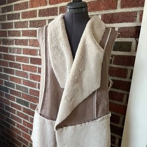 Chico's Faux Fur and Suede Vest